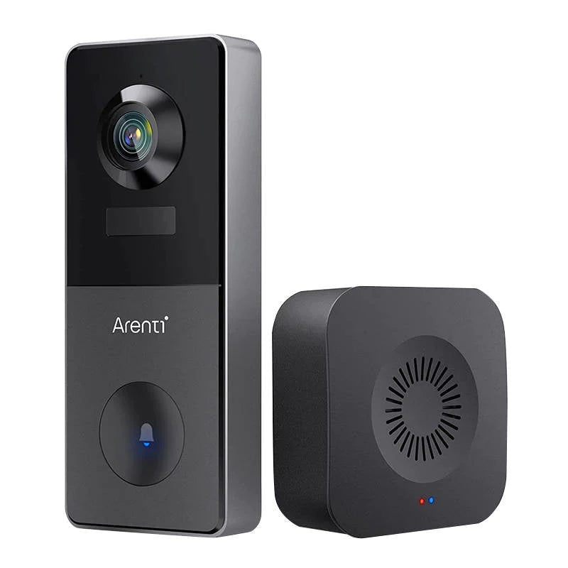Câmera de campainha sem fio conectada WiFi 1080p recarregável