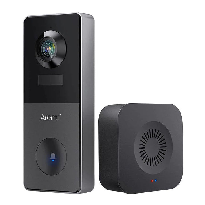Câmera de campainha sem fio conectada WiFi 1080p recarregável