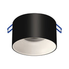 Spot Encastrable pour Ampoule GU10 Noir, Intérieur Blanc