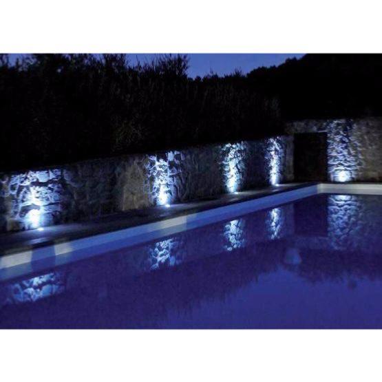 LED-Einbaustrahler für den Außenbereich, IP65, 220 V, Boden, 1 W, 18°