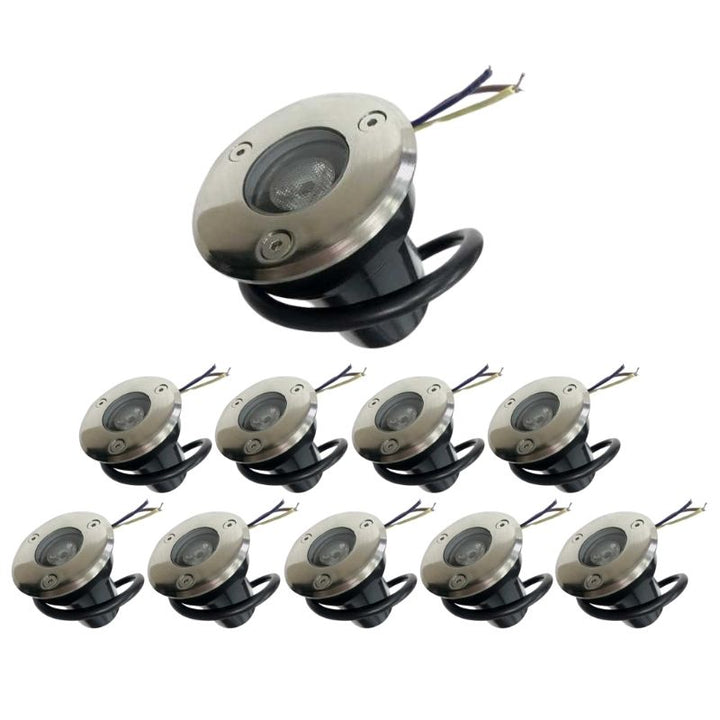 LED-Einbaustrahler für den Außenbereich, IP65, 220 V, Boden, 3 W, 45°