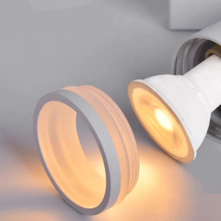 Foco LED de superficie de diseño NEGRO para bombilla GU10