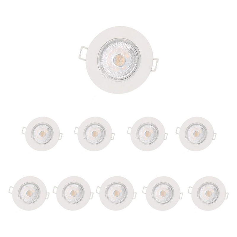 LED-Einbaustrahler 5W IP65 Ø72mm Weiß