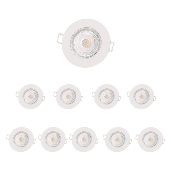 LED-Einbaustrahler 5W IP65 Ø72mm Weiß