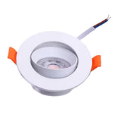 Spot LED Encastrable 7W BLANC Orientable 30° Transformateur Intégré (Pack de 10)