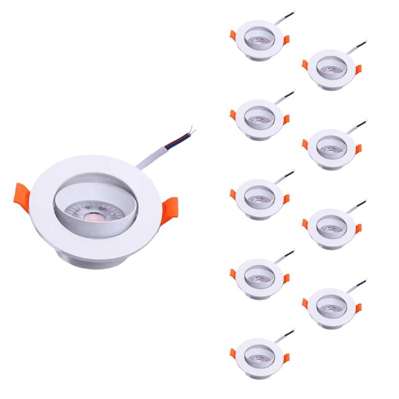 Spot LED Encastrable 7W BLANC Orientable 30° Transformateur Intégré