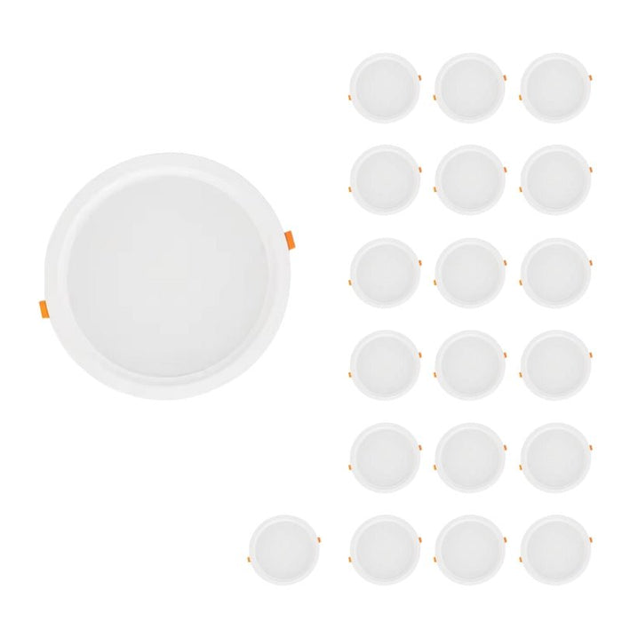 Spot LED Encastrable Plat Étanche 20W BLANC Transformateur Intégré