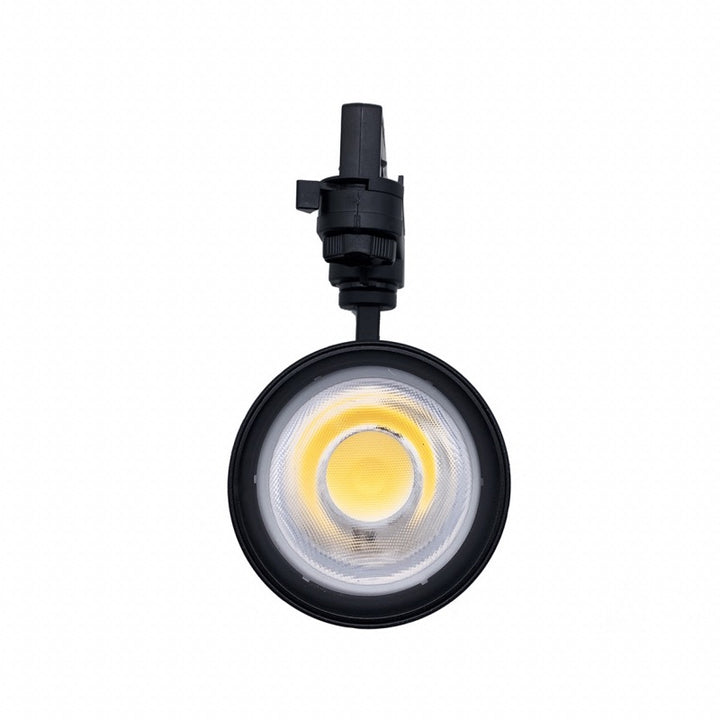 Punto LED en el riel 30W 80 ° Compacto de tres fases Negro