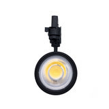 Punto LED en el riel 30W 80 ° Compacto de tres fases Negro