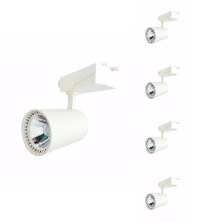 Punto LED en el riel 30W 80 ° Fase monofásica blanca