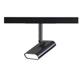 Foco LED sobre Carril Magnético Rectangular 48V 5W Orientable NEGRO