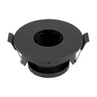 Aluminium GU10-ledspotbevestiging, rond, verstelbaar, Ø83mm zwart