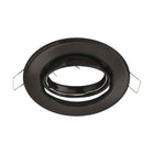 Support Spot Encastrable GU10 LED Orientable Rond Noir