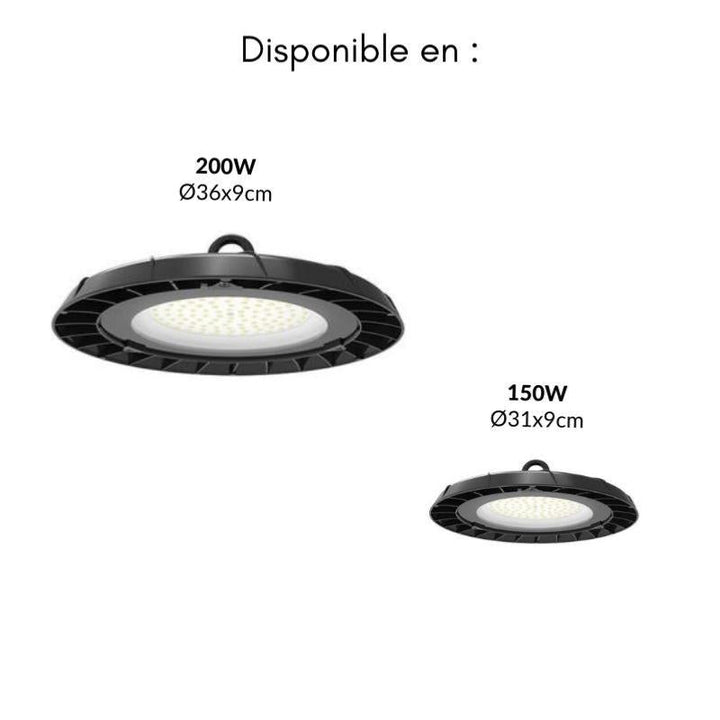 UFO 90 ° 200W Industrial Highbay Bell