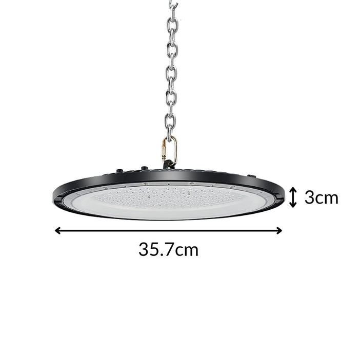 Suspension Industrielle UFO 200W 120lm/W IP65