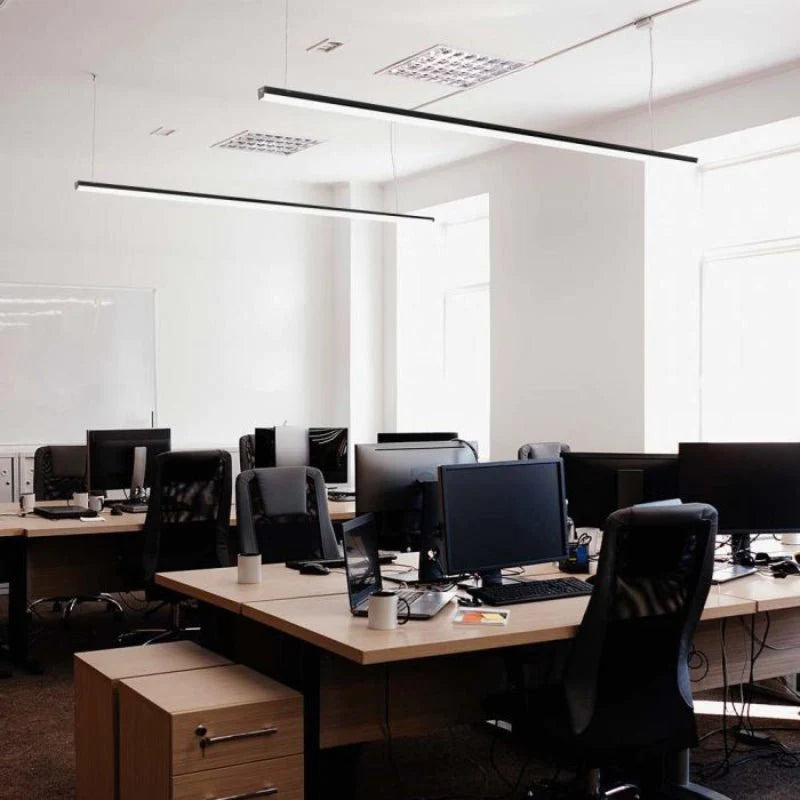 Lámpara Colgante Lineal Interconectable Fina 120cm 40W Negro