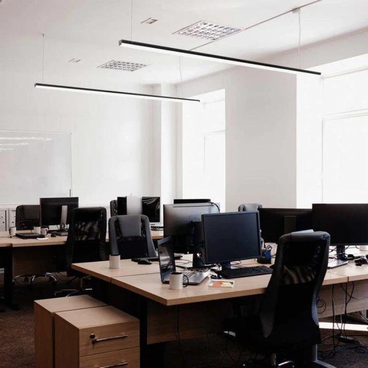 Lámpara Colgante Lineal Interconectable Fina 120cm 40W Negro