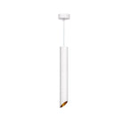 Lámpara colgante biselada GU10 IP20 50cm blanca y dorada