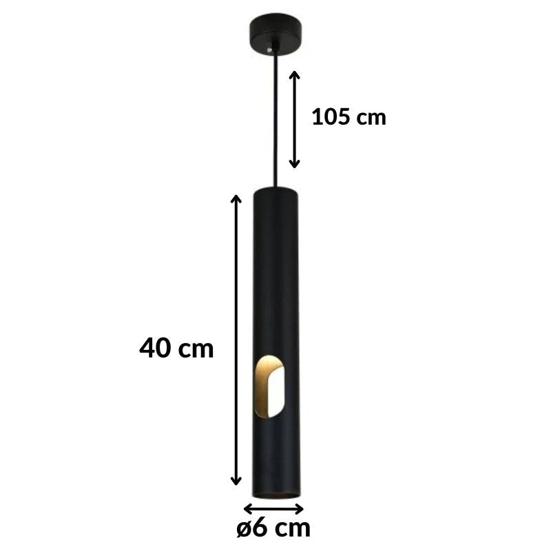 Geperforeerde hanglamp van 40 cm voor GU10-lamp
