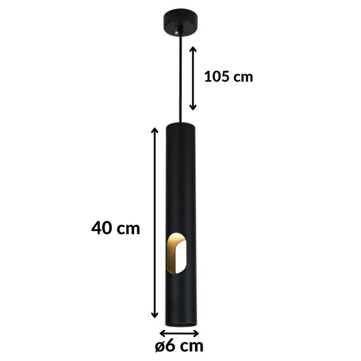 Geperforeerde hanglamp van 40 cm voor GU10-lamp