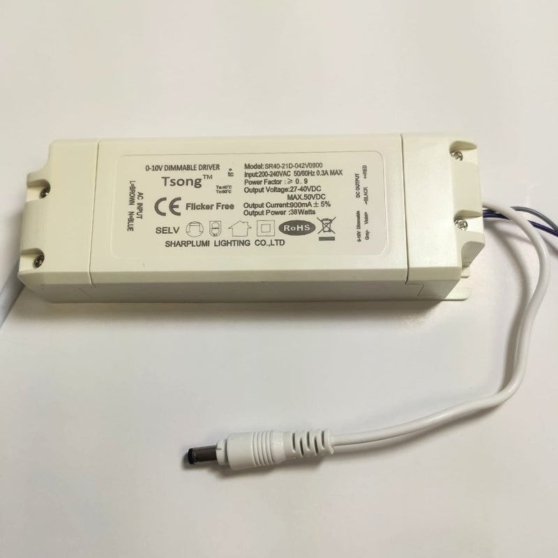 Transformateur Dimmable 0-10V & 27-40V 40W IP44 DC No Flicker - Silamp France