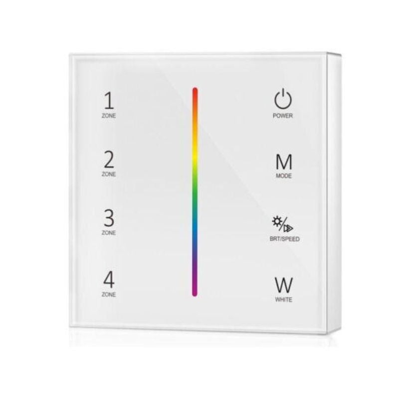 Variador tátil monocromático de RF em 4 zonas