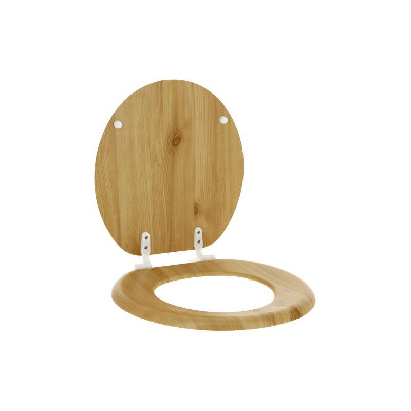 Abattant WC bois de pin MDF avec charnières plastiques - Silumen