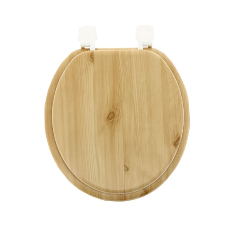 Abattant WC bois de pin MDF avec charnières plastiques - Silumen