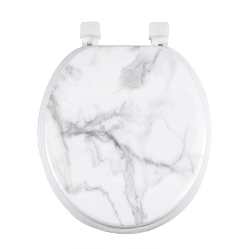 Abattant WC Motif Marbre avec charnières plastiques - Silumen