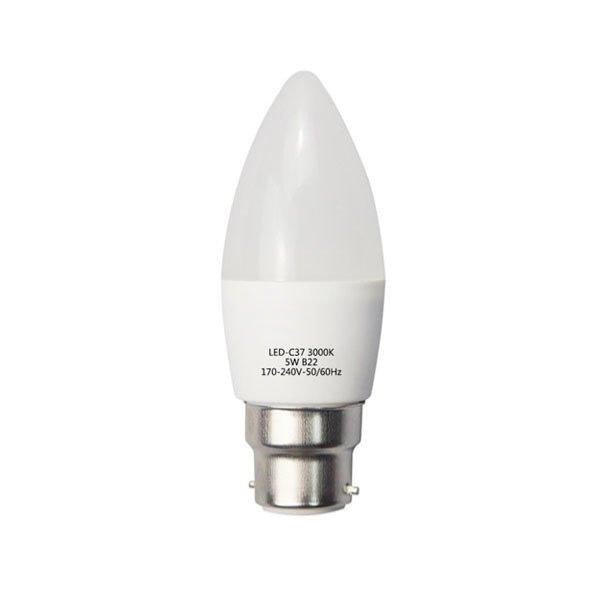 Ampoule B22 LED 6W 220V C37 180° - Silumen