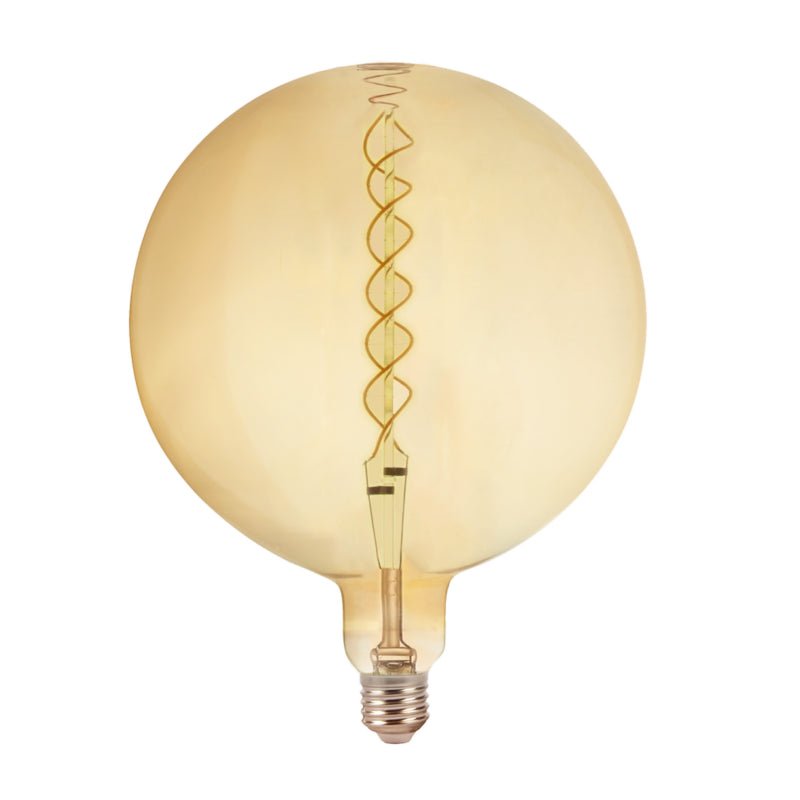Ampoule E27 Globe 200 mm de diamètre à filament spirale métal