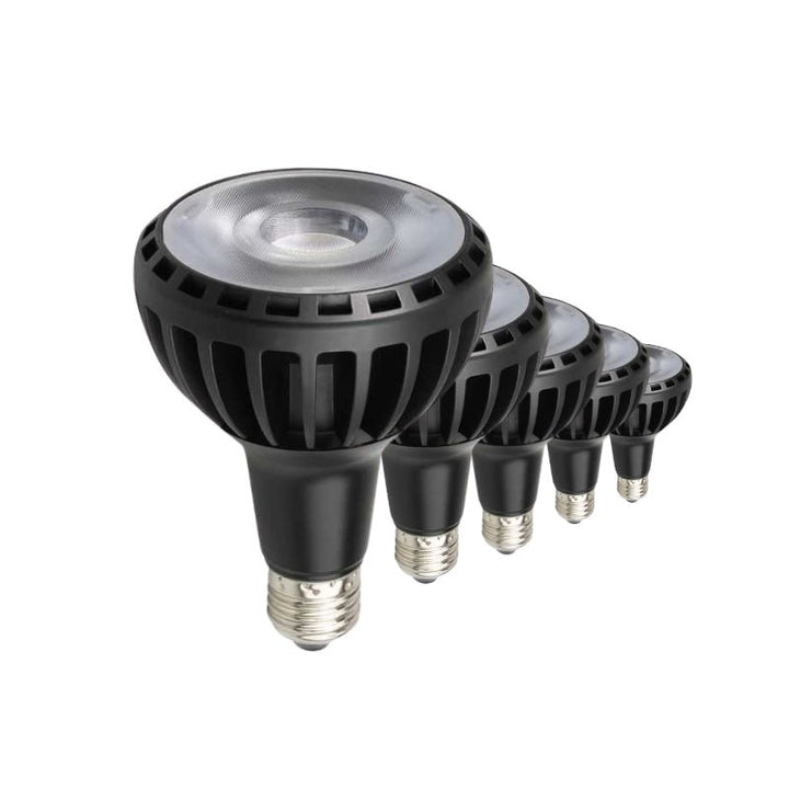 Ampoule E27 LED PAR30 30W 220V RA80 NOIR - Silumen