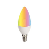 Ampoule LED Connectée Wifi E14 5.5W RGBW C37