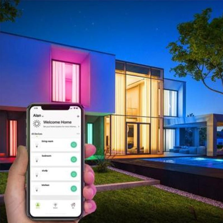 Ampoule LED Connectée Wifi E27 11W G95 RGBW - Silumen