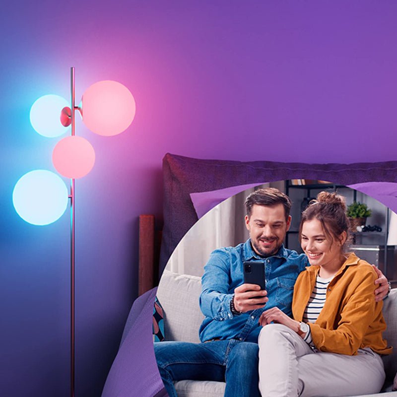 Ampoule LED Connectée Wifi E27 11W G95 RGBW - Silumen