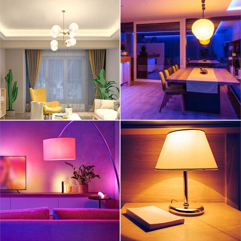 Ampoule LED Connectée Wifi E27 9W RGBW A60 - Silumen