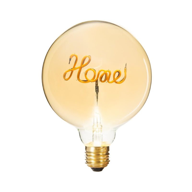 Ampoule LED E27 Filament "Home" G125 Globe Ambré - Silumen