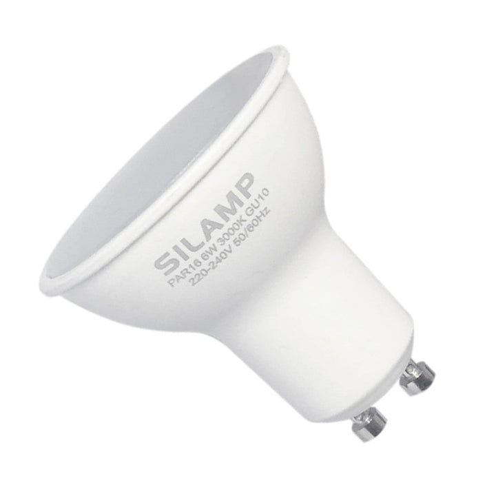 Ampoule LED GU10 6W 220V SMD2835 PAR16 10LED 90° - Silumen
