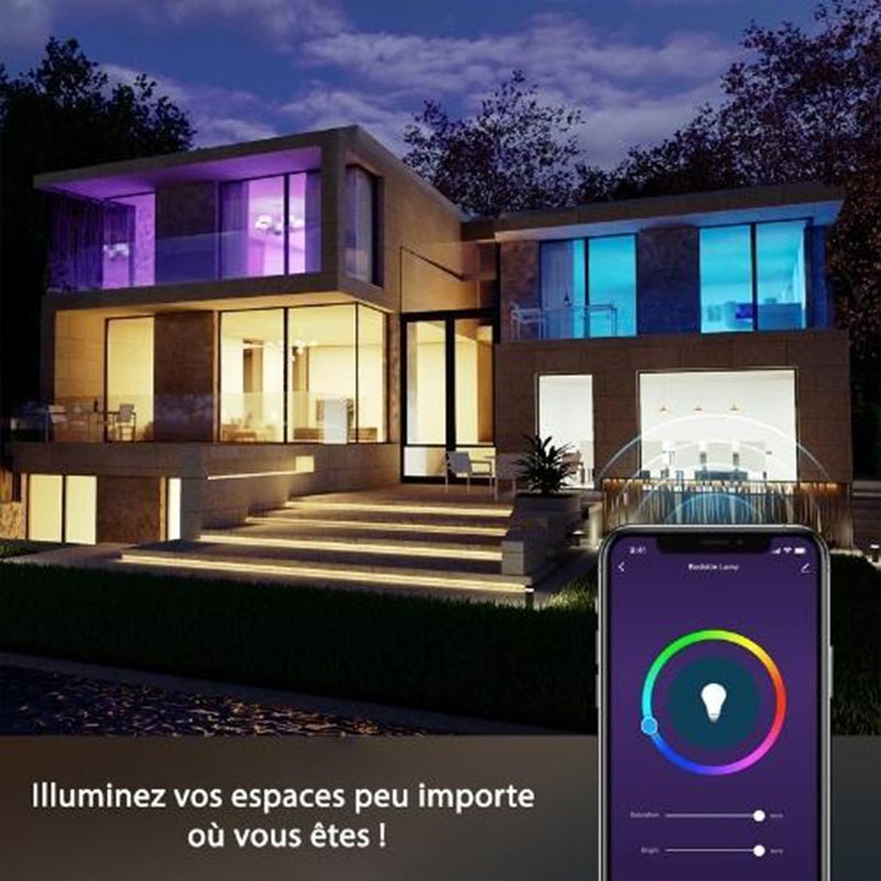 Ampoule LED WIFI B22 8W RGBW - Silumen