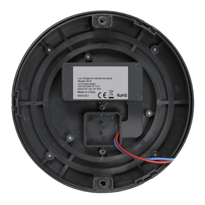 Applique LED Connectée Wifi RGBW 12W IP54 Ronde - Silumen