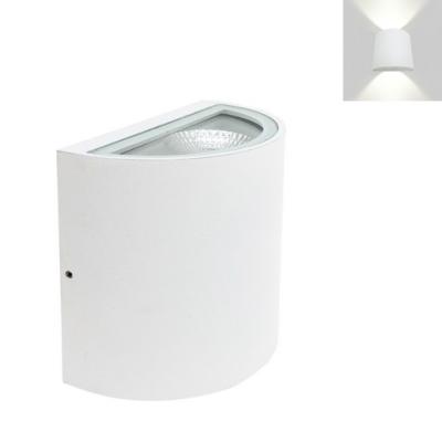 Applique LED Murale 10W Double Faisceau IP44 BLANC - Silumen