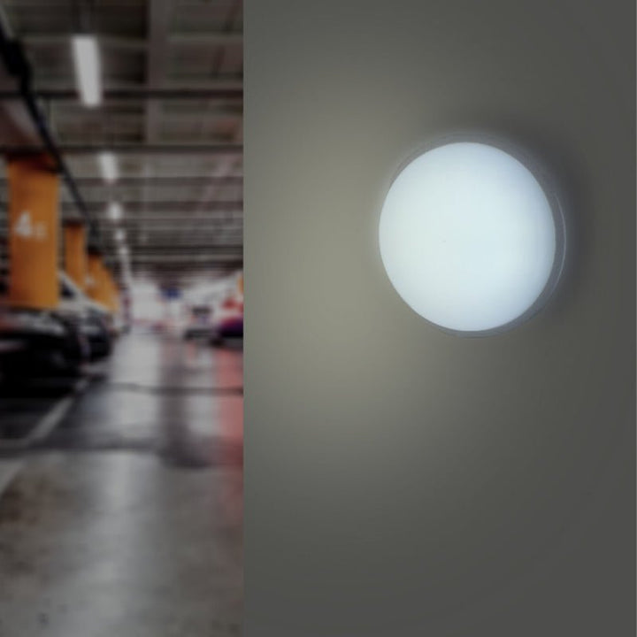 Applique LED Murale 20W BLANC Hublot Rond IP65 - Silumen