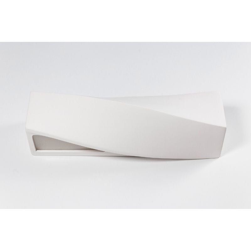 Applique Murale Céramique Rectangle pour Ampoule E27 - Silumen
