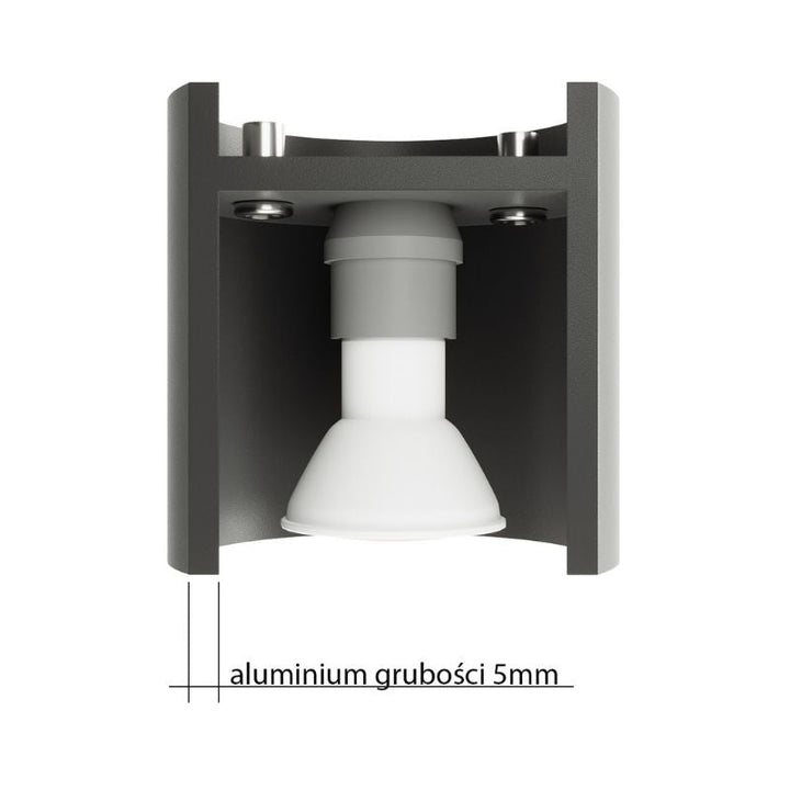 Applique Murale Cylindre 2 Spots de Lumière pour Ampoule G9 - Silumen