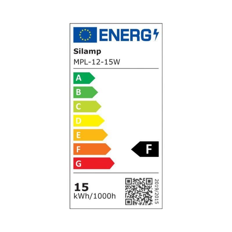 Applique Murale LED 15W Noire Ronde IP65 avec Cache - Silumen