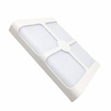 LED-Wandleuchte 18W IP44 4 rechteckige Strahlen WEISS