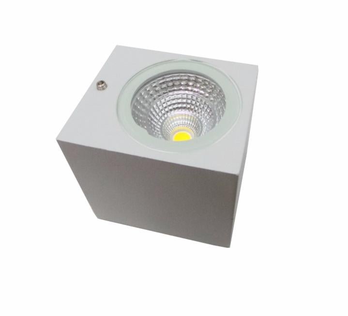 Applique Murale LED 3W IP44 Design Carré BLANC - Silumen