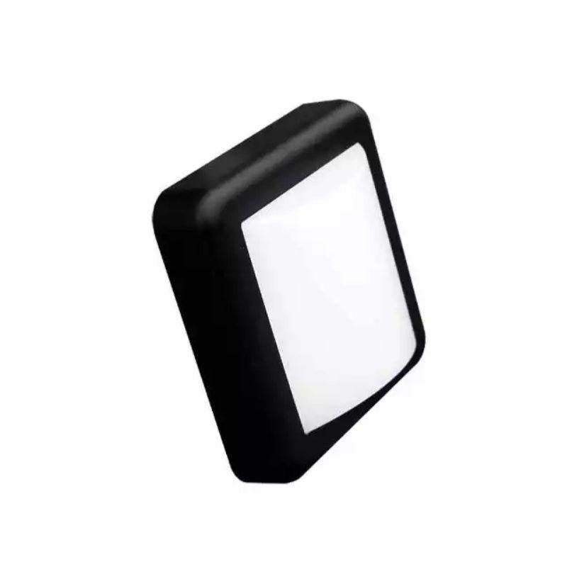 Applique Murale LED 4W Noire Carrée IP65 - Silumen