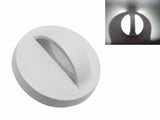 LED-Wandleuchte 7W IP44 rund WEISS