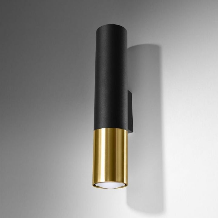 Applique Murale Noire pour Ampoule GU10 - Silumen